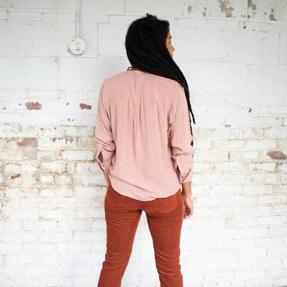 Acote Dumfries Button Down Blouse - Picture 3 of 5